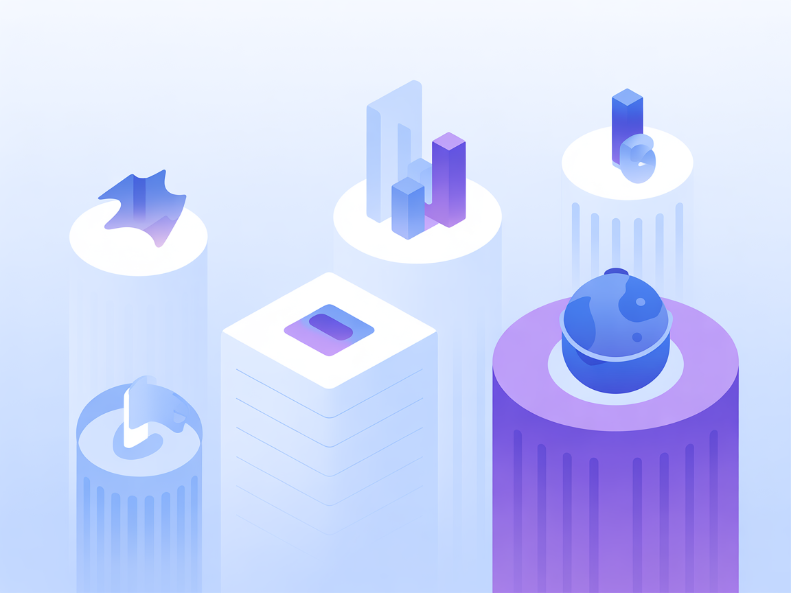 Minimalist SaaS IM/RTC automation illustration