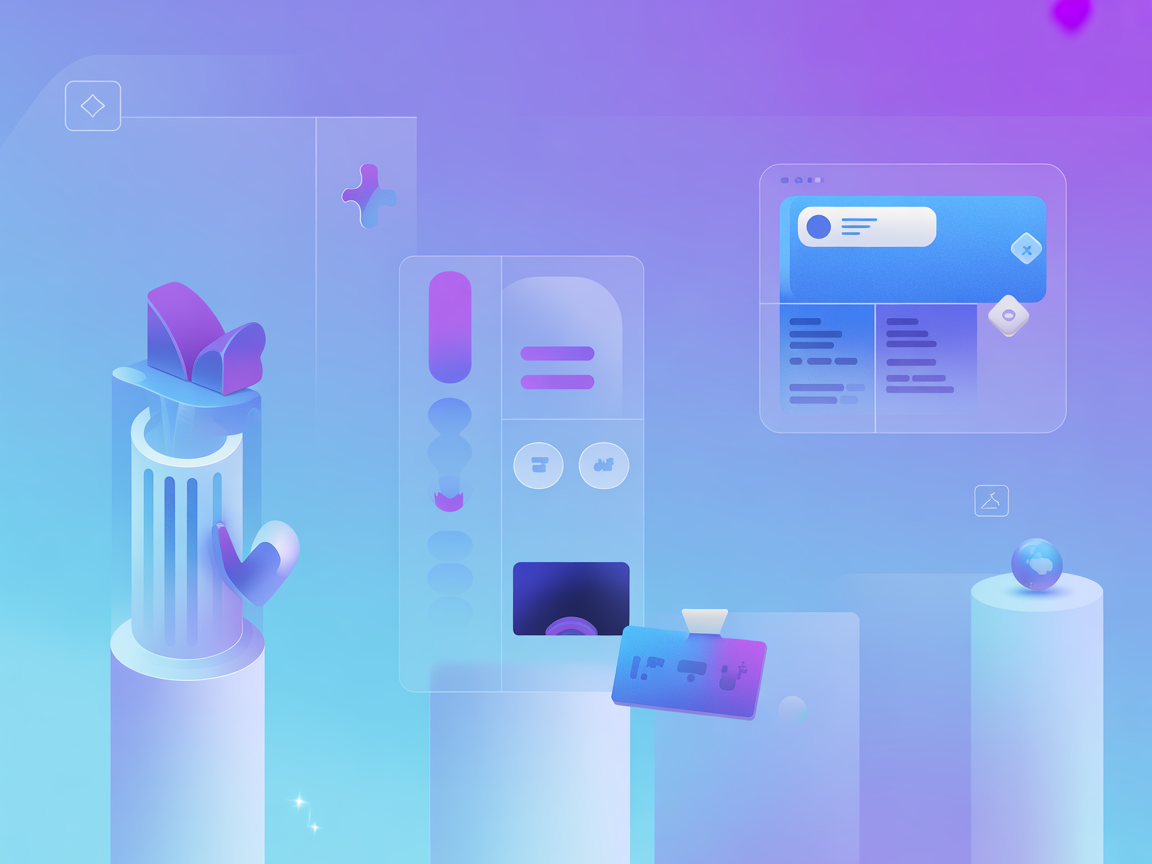 API integration and AI assistant minimal SaaS vector