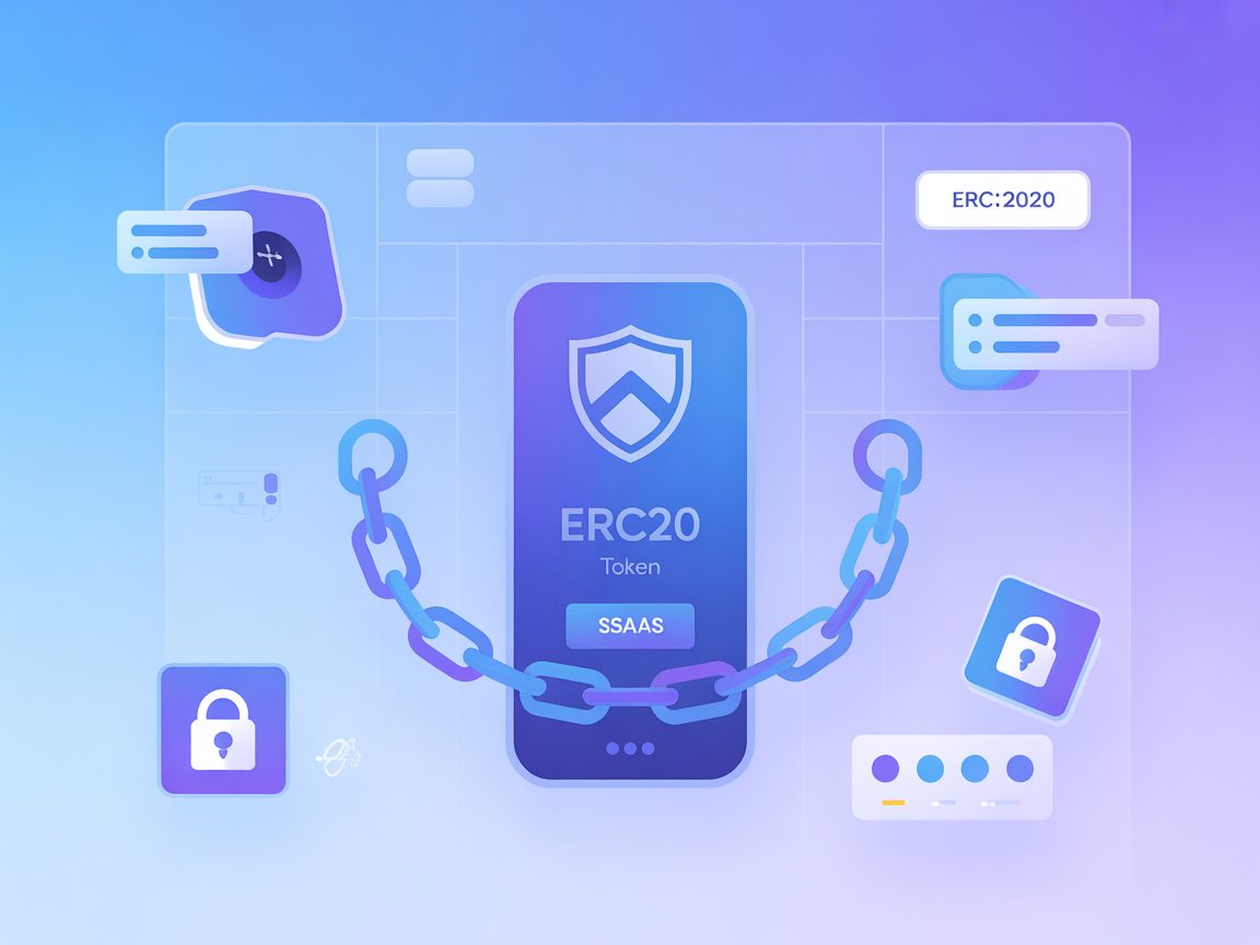 Minimalist vector showing wallets, tokens, and blockchain links