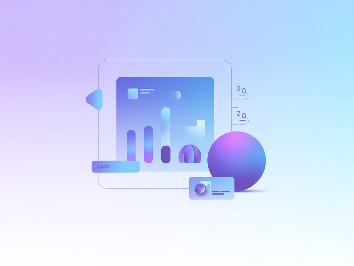 Vector image showing AI assistant monitoring and managing workflow executions