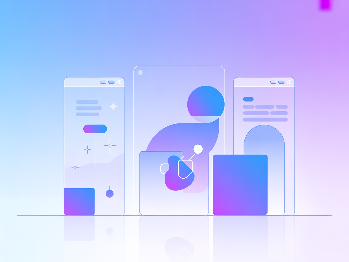Minimalist DBLP and AI integration illustration