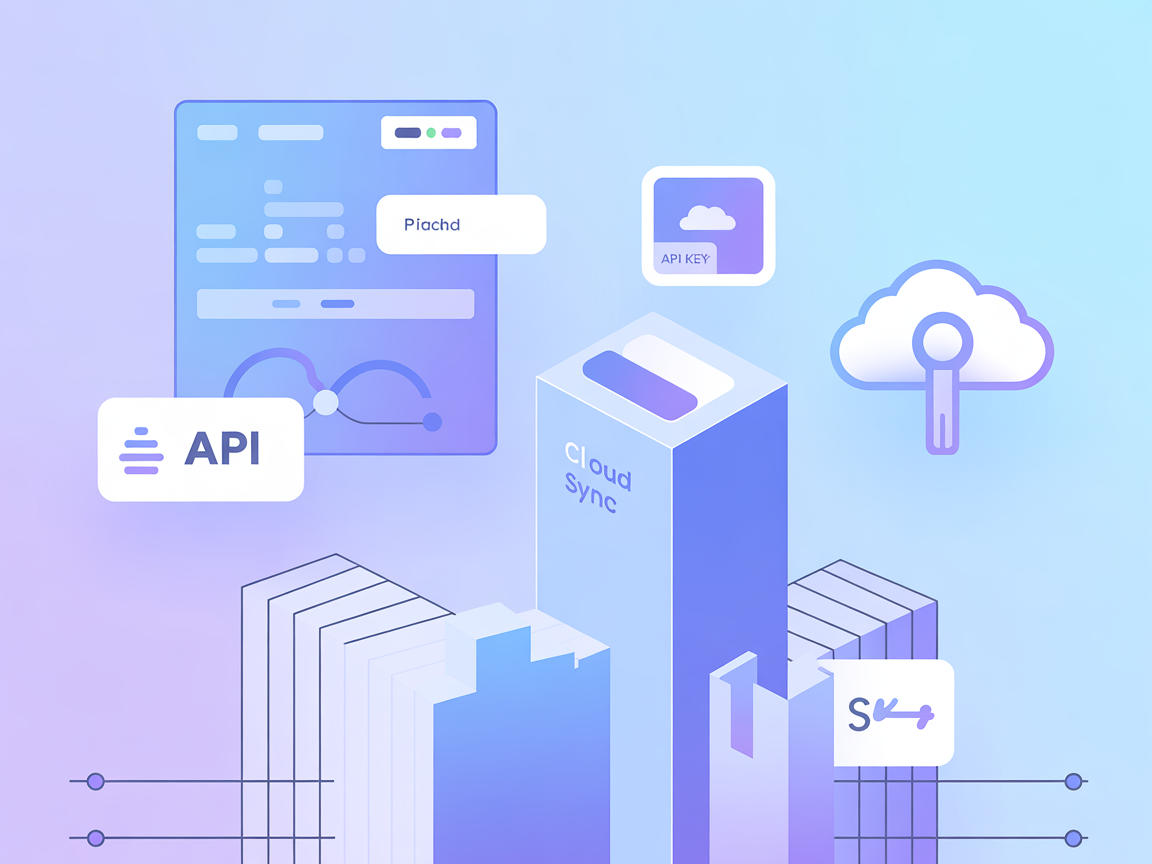 Minimalist SaaS vector with cloud, database, and server icons