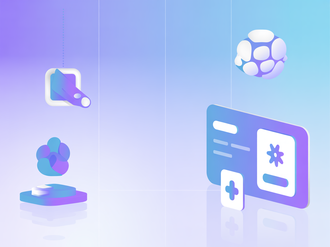 Minimalist illustration for AI-powered project automation