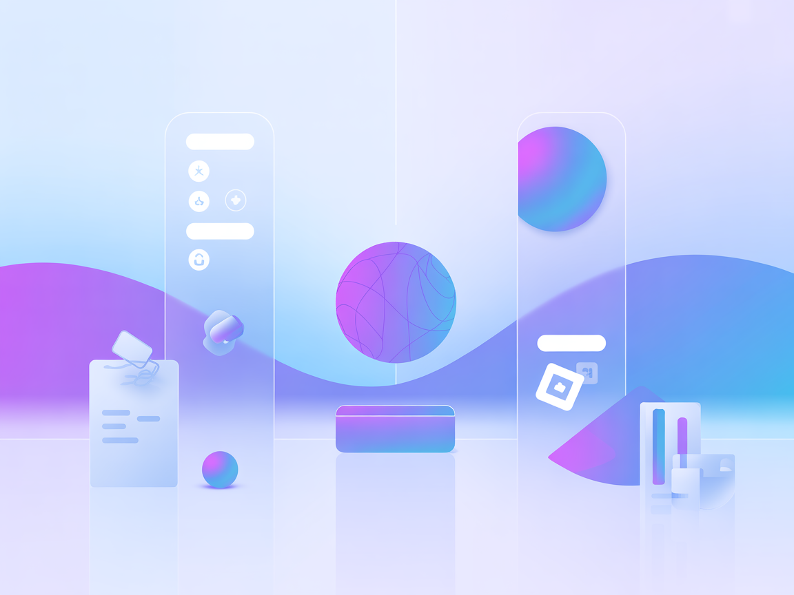 Minimalist SaaS vector showing e-book and AI integration