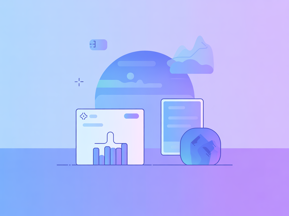 Minimalist vectorized SaaS environment representing AI code context injection