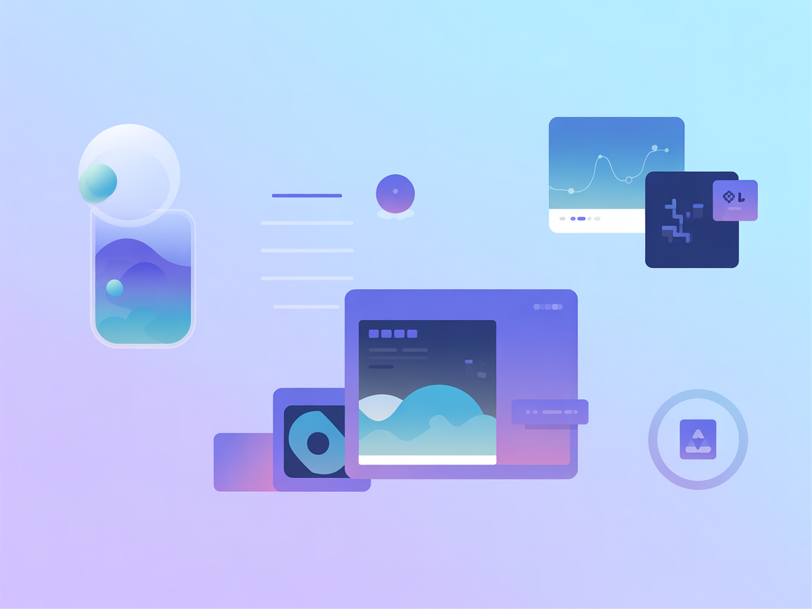 Minimalist vector illustration of Helm integration and DevOps automation