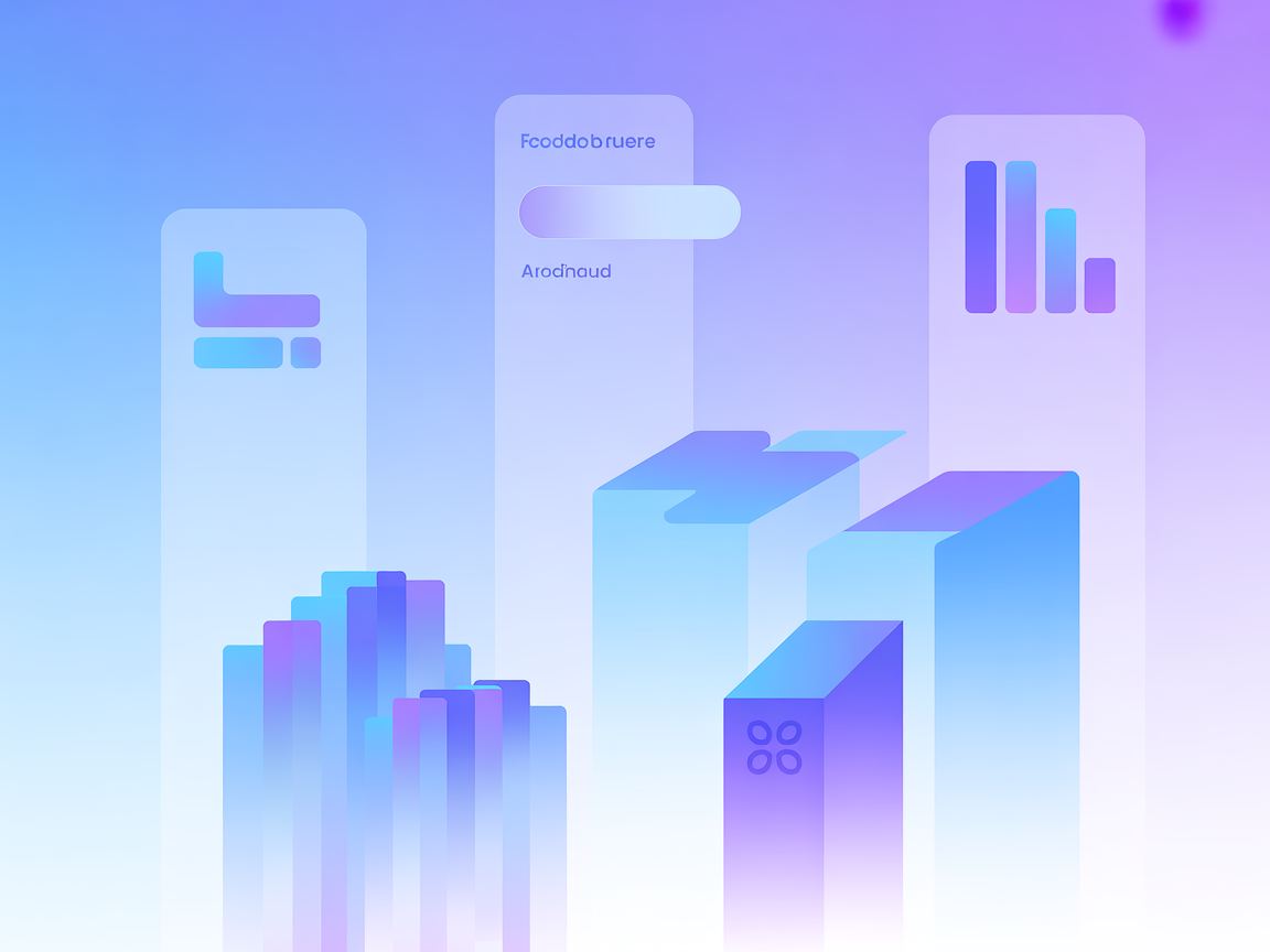 Minimalist AI code execution and analytics illustration