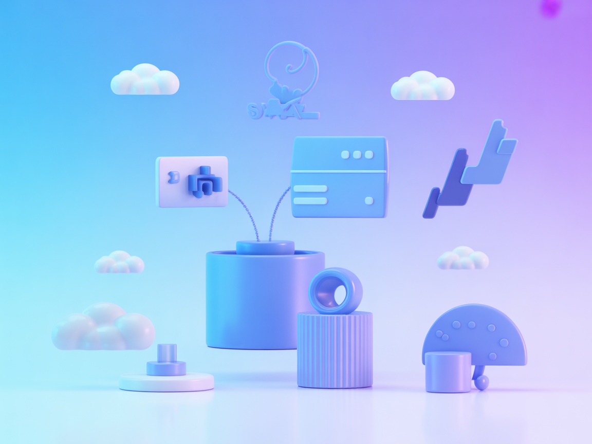 Vector illustration of unified API management