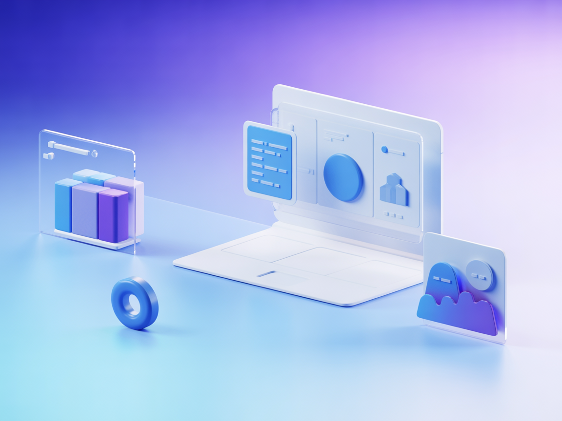 Minimalist SaaS vector image illustrating AI-powered code analysis