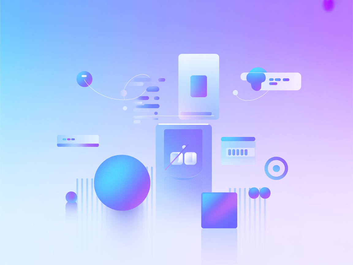 Minimalist vector showing cloud search integration in a SaaS environment