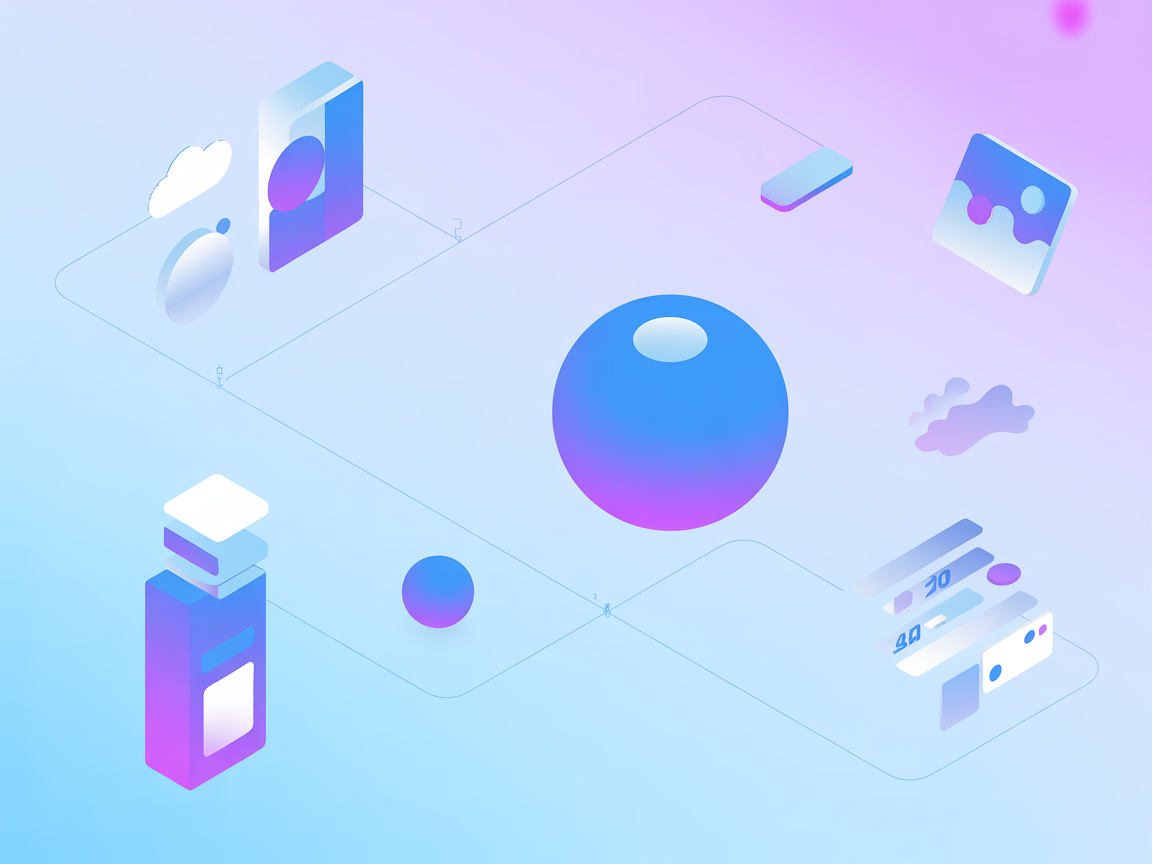 AI-powered insights for retrospectives minimalist illustration