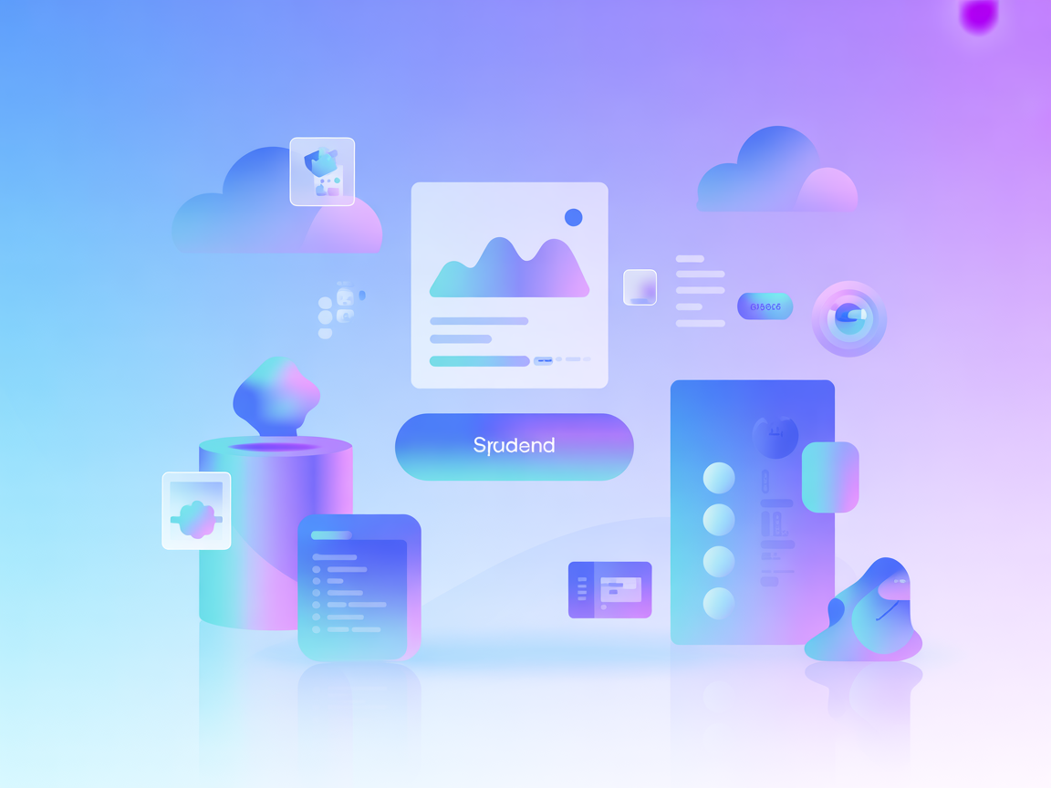 Minimalist vector SaaS illustration representing AI workflow automation