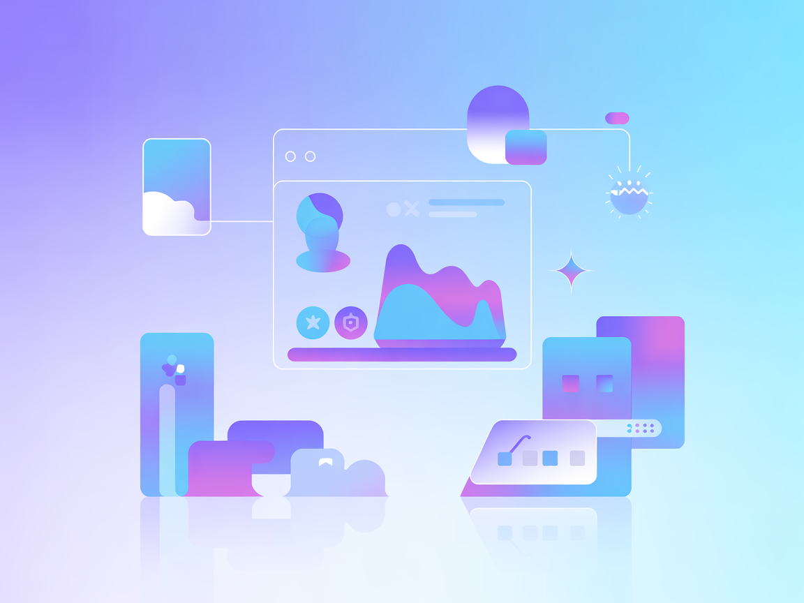Vector showing security and database access, minimalist SaaS style
