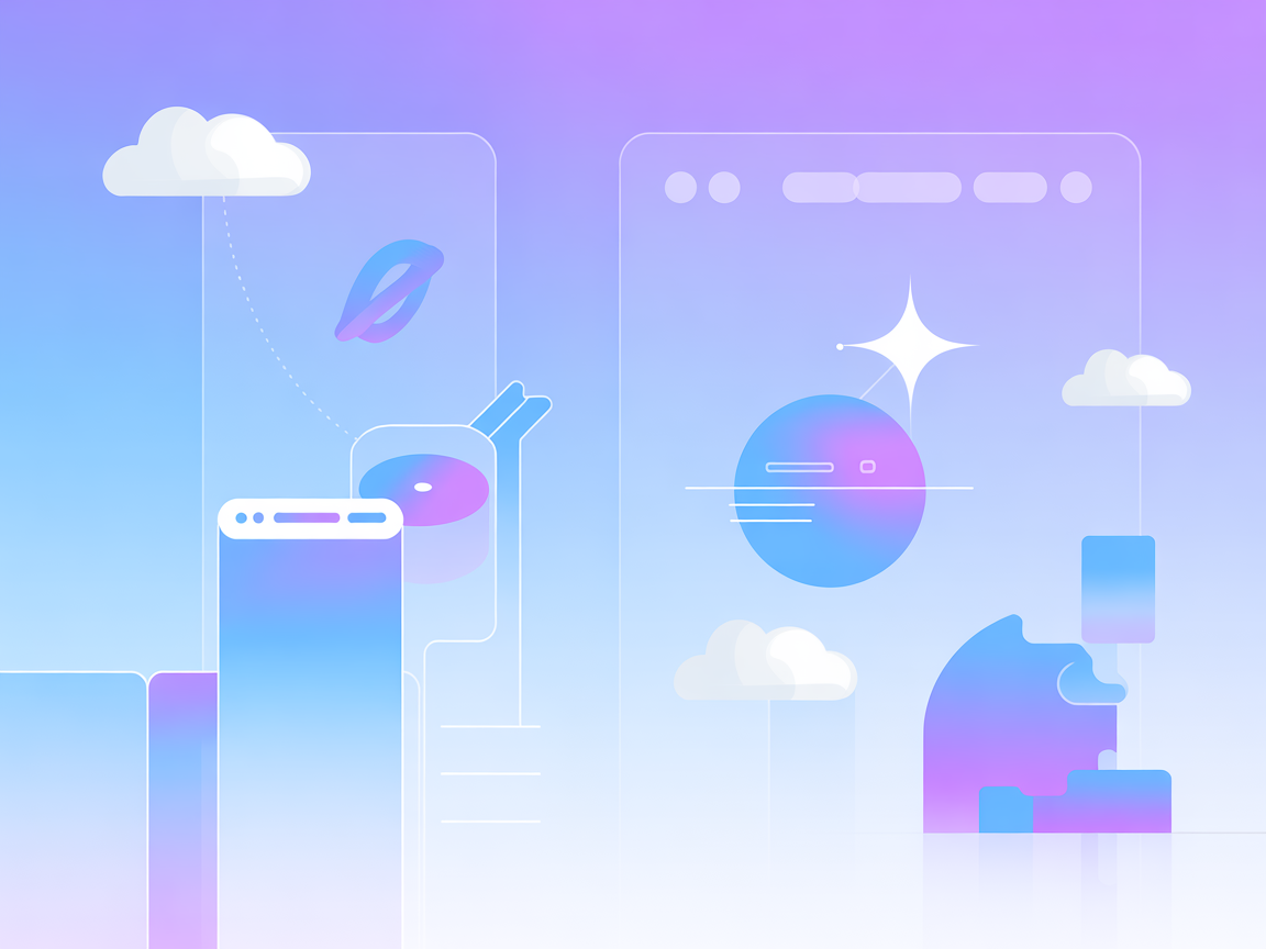 Minimalist Docker, cloud, and command line icons