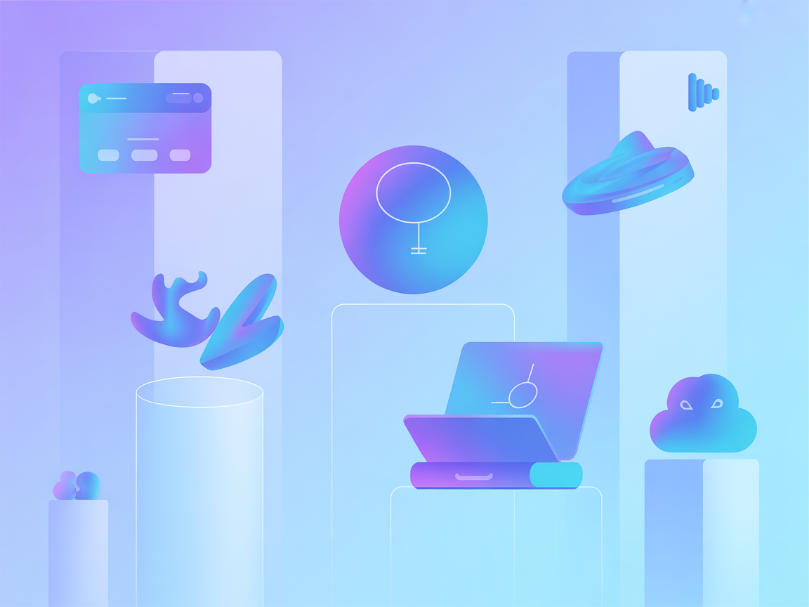 Minimalist vector SaaS illustration showing AI integration with Naver API