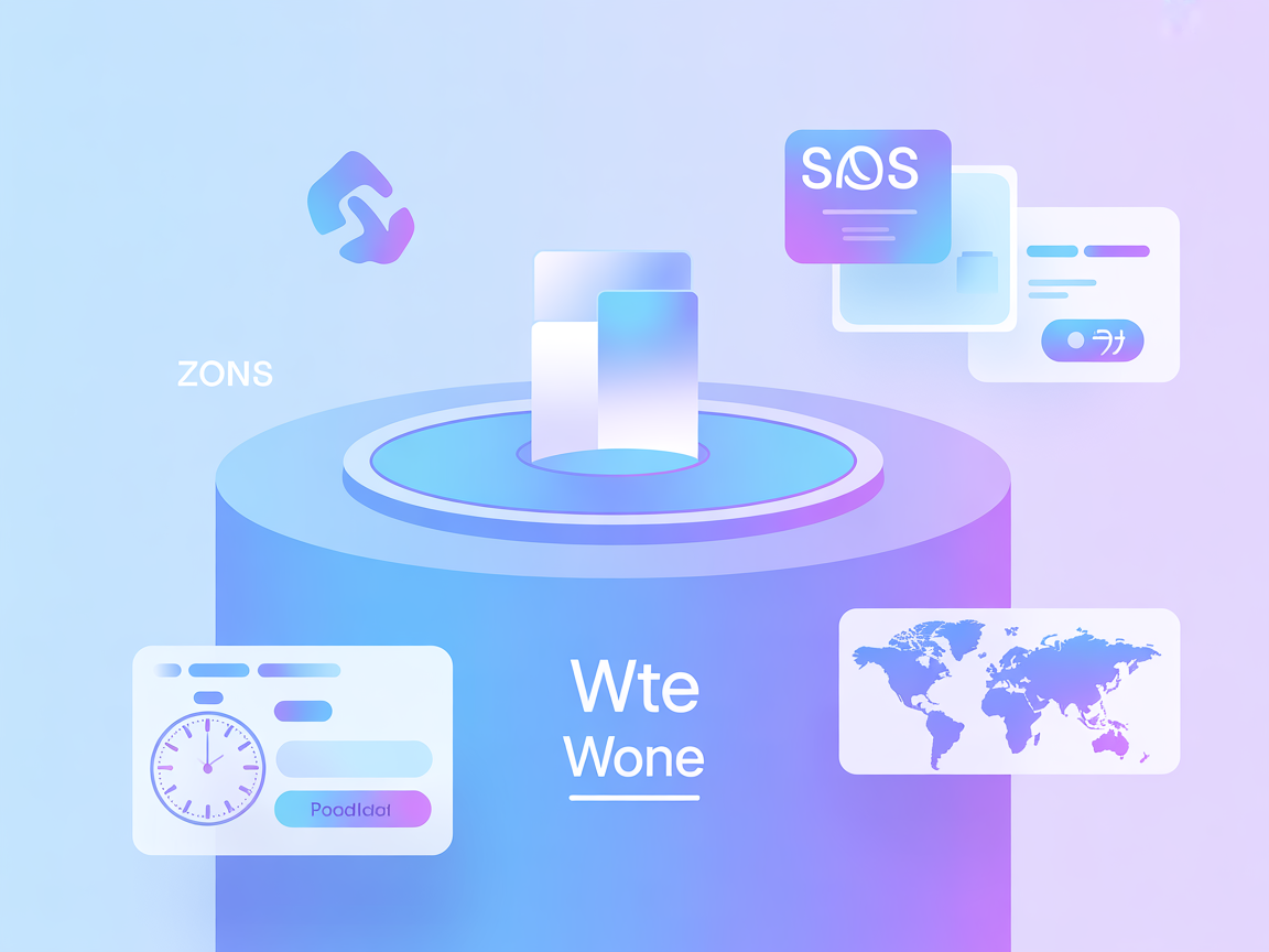 Vectorized navigation and route calculation illustration
