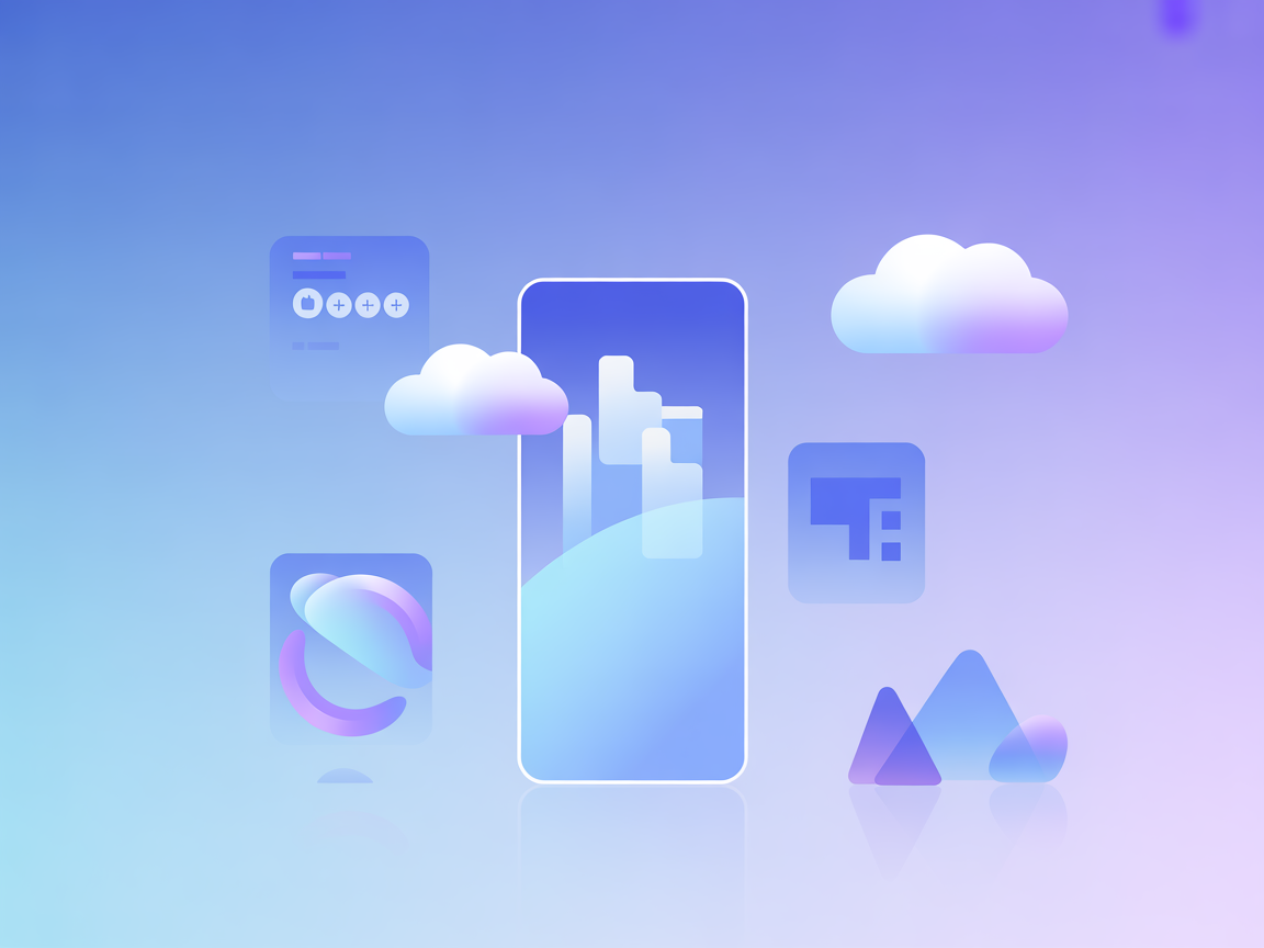 Vector SaaS dashboard with integration icons