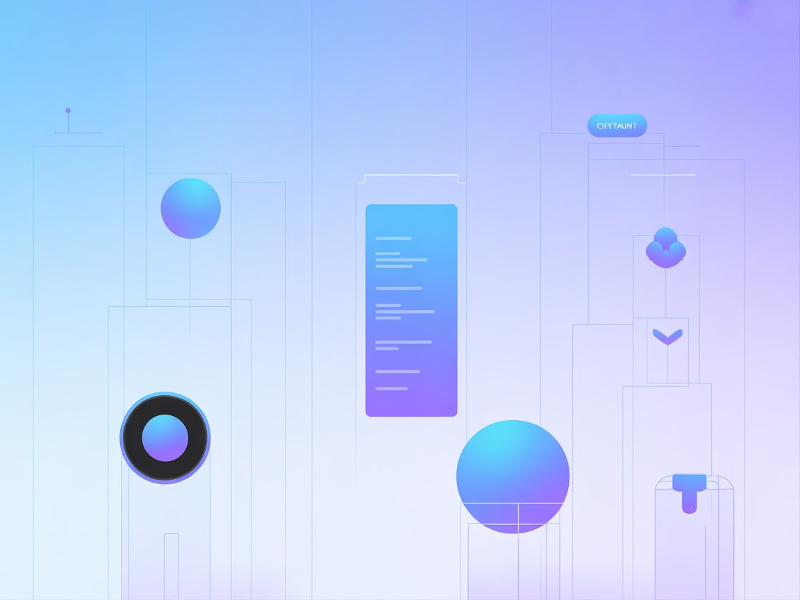 Minimalist notebook, spark cluster, and automation vector icons