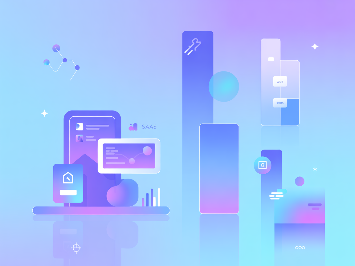 Minimalist SaaS illustration for AI-driven GitHub Actions workflow management