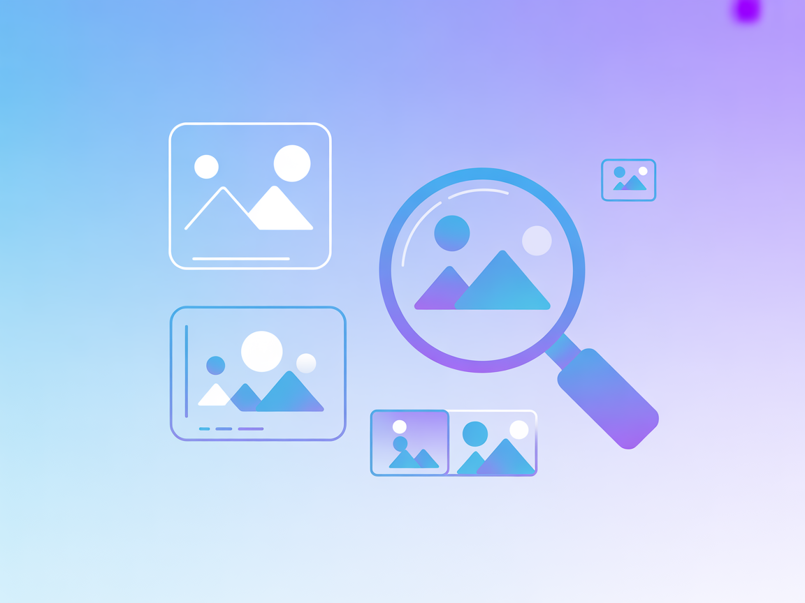 Minimalist illustration of AI-powered object detection and bounding boxes
