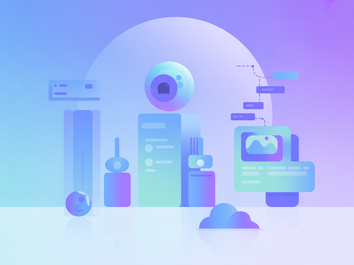 VictoriaMetrics MCP integration minimalist illustration