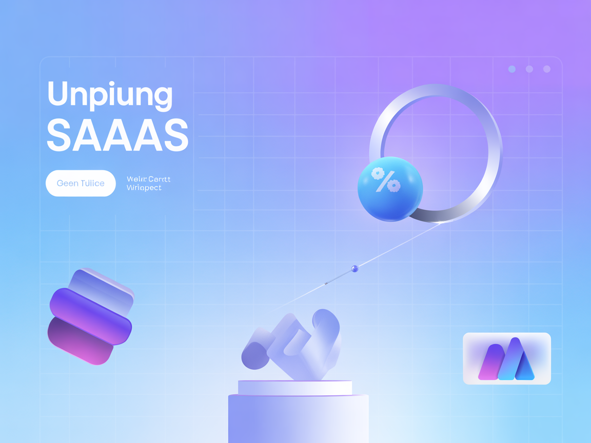 Minimalist mindmap SaaS illustration