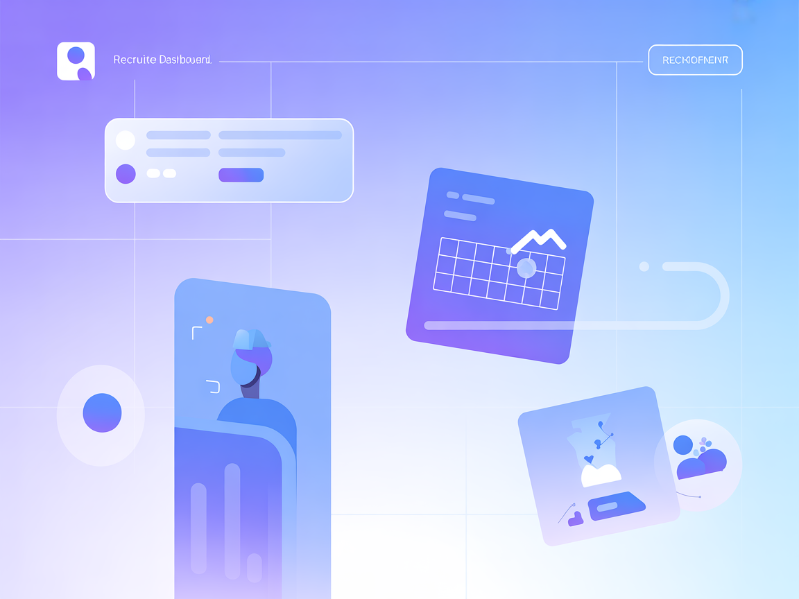 Minimalist vector of recruitment platform integration