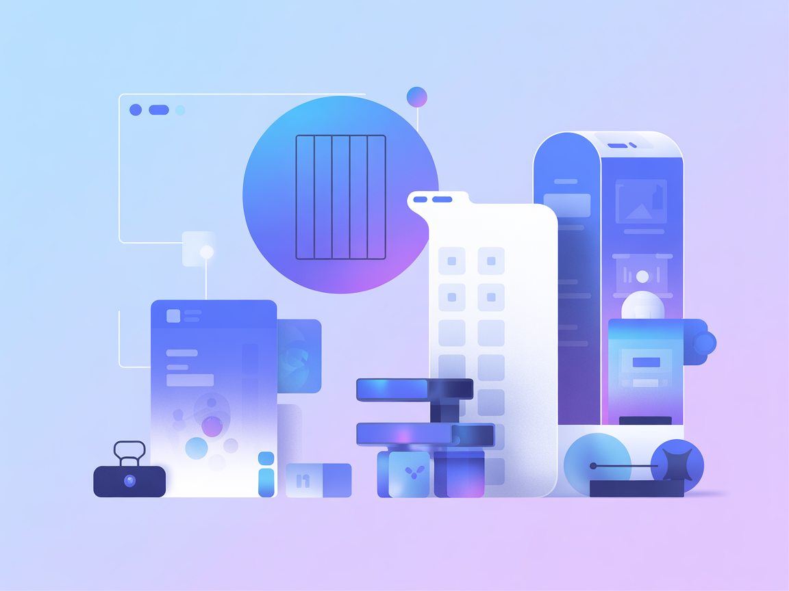 Minimalist vector showing directory navigation and file management