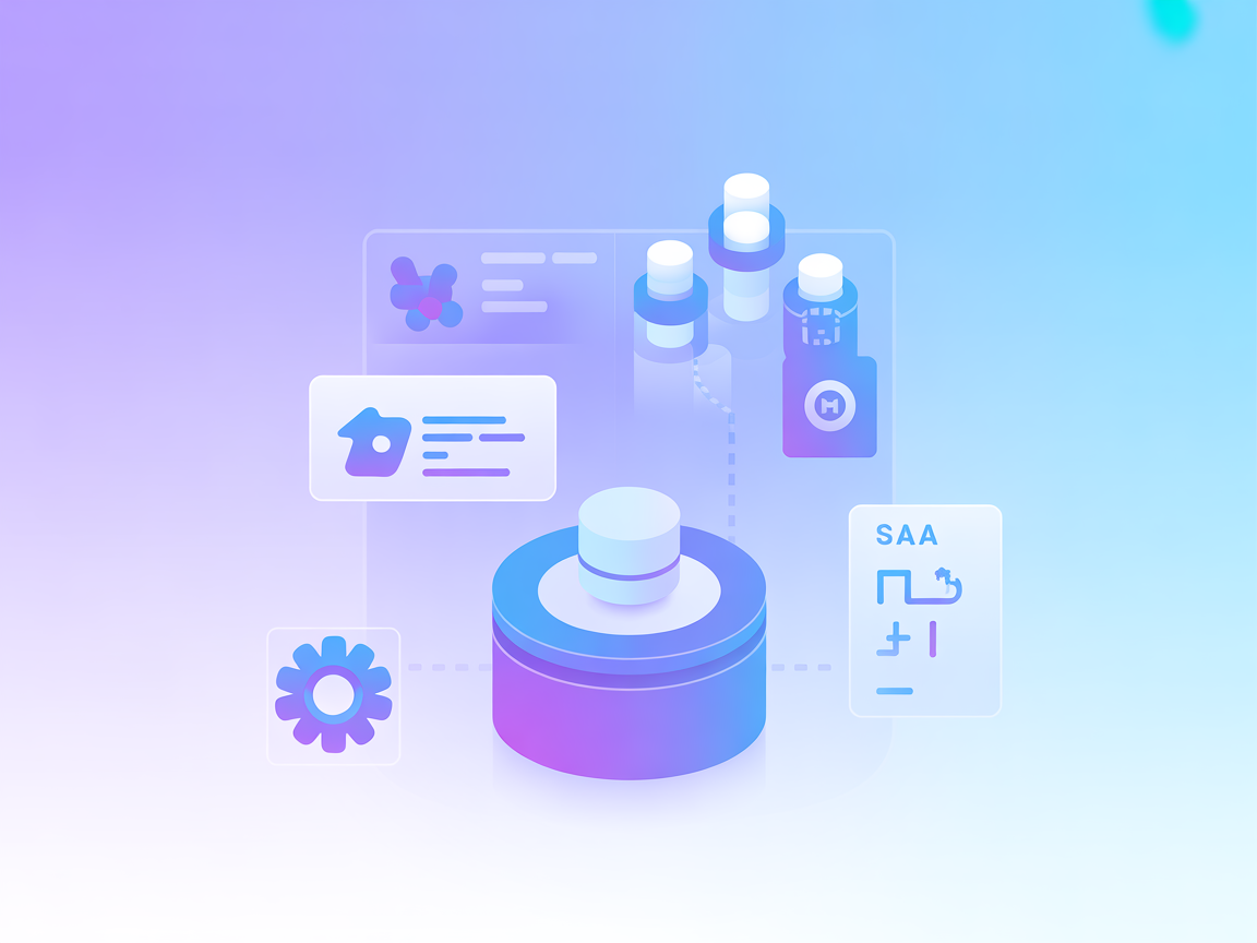 Vectorized image showing cloud data management and automation