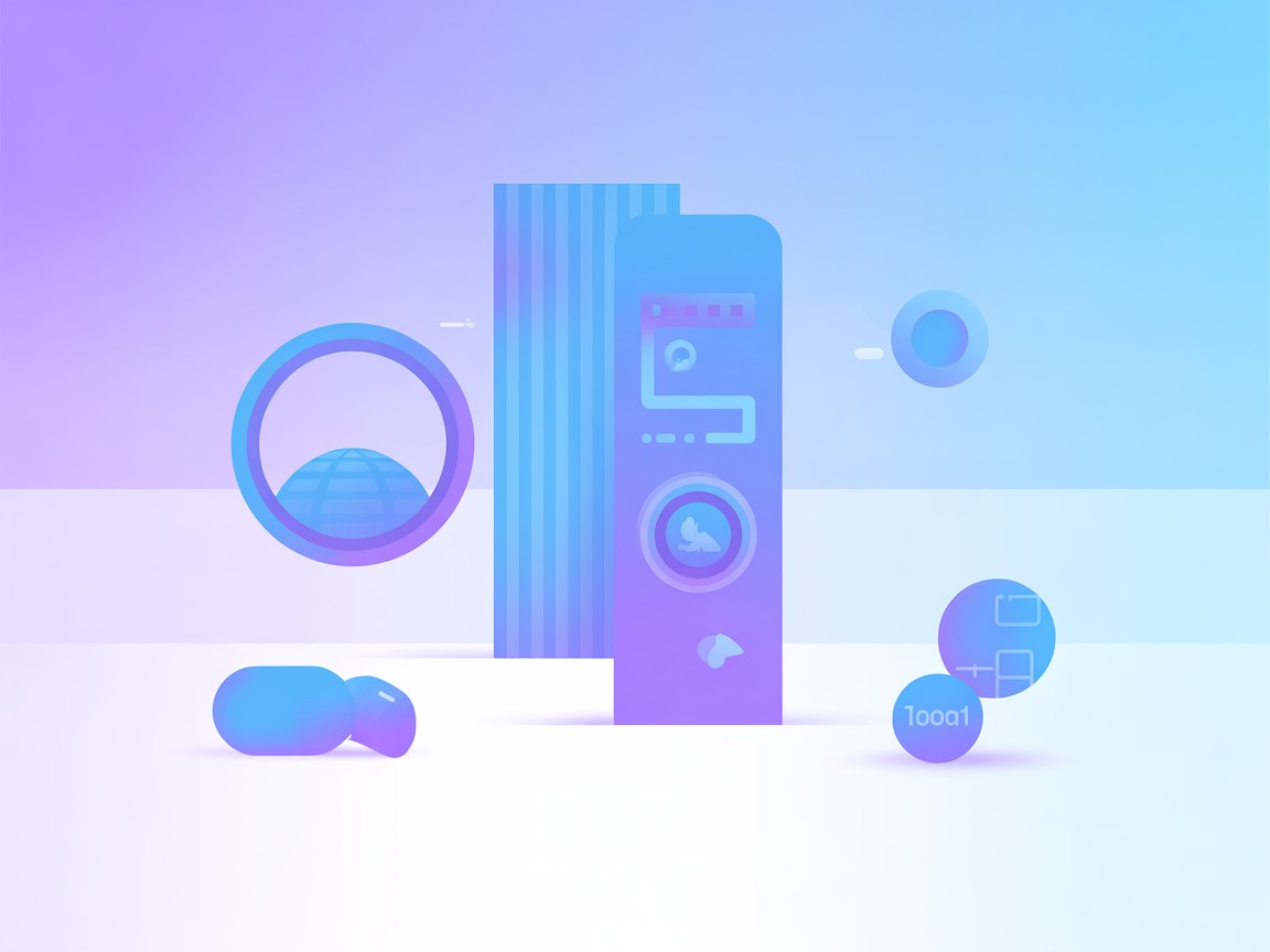 Vector illustration showing secure network and API connection