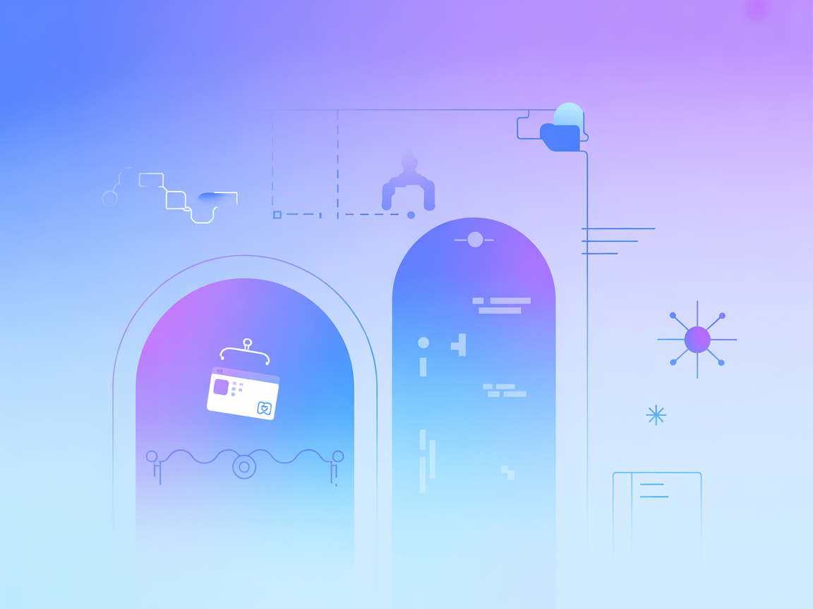 Vector image of service deployment automation