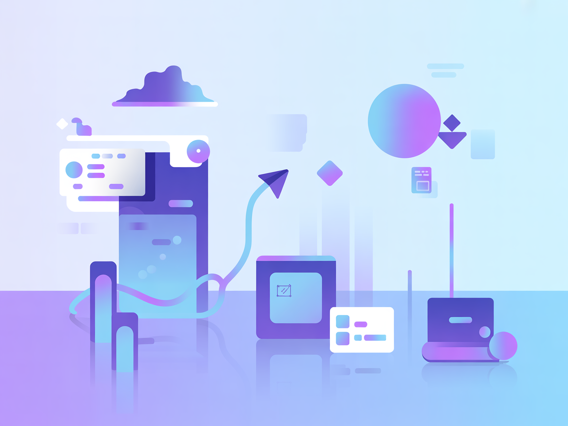 Minimalist illustration representing JSON data integration