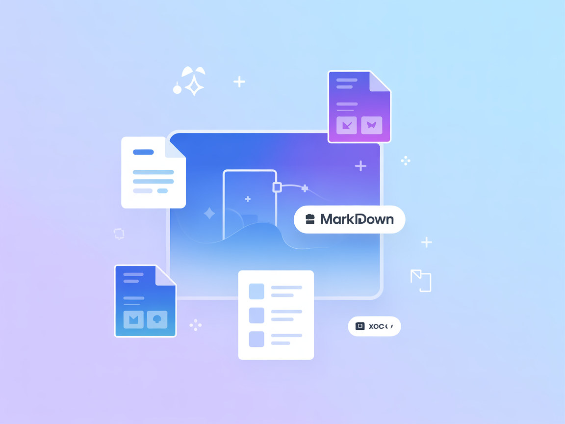 Minimalist SaaS illustration for document conversion and cloud storage