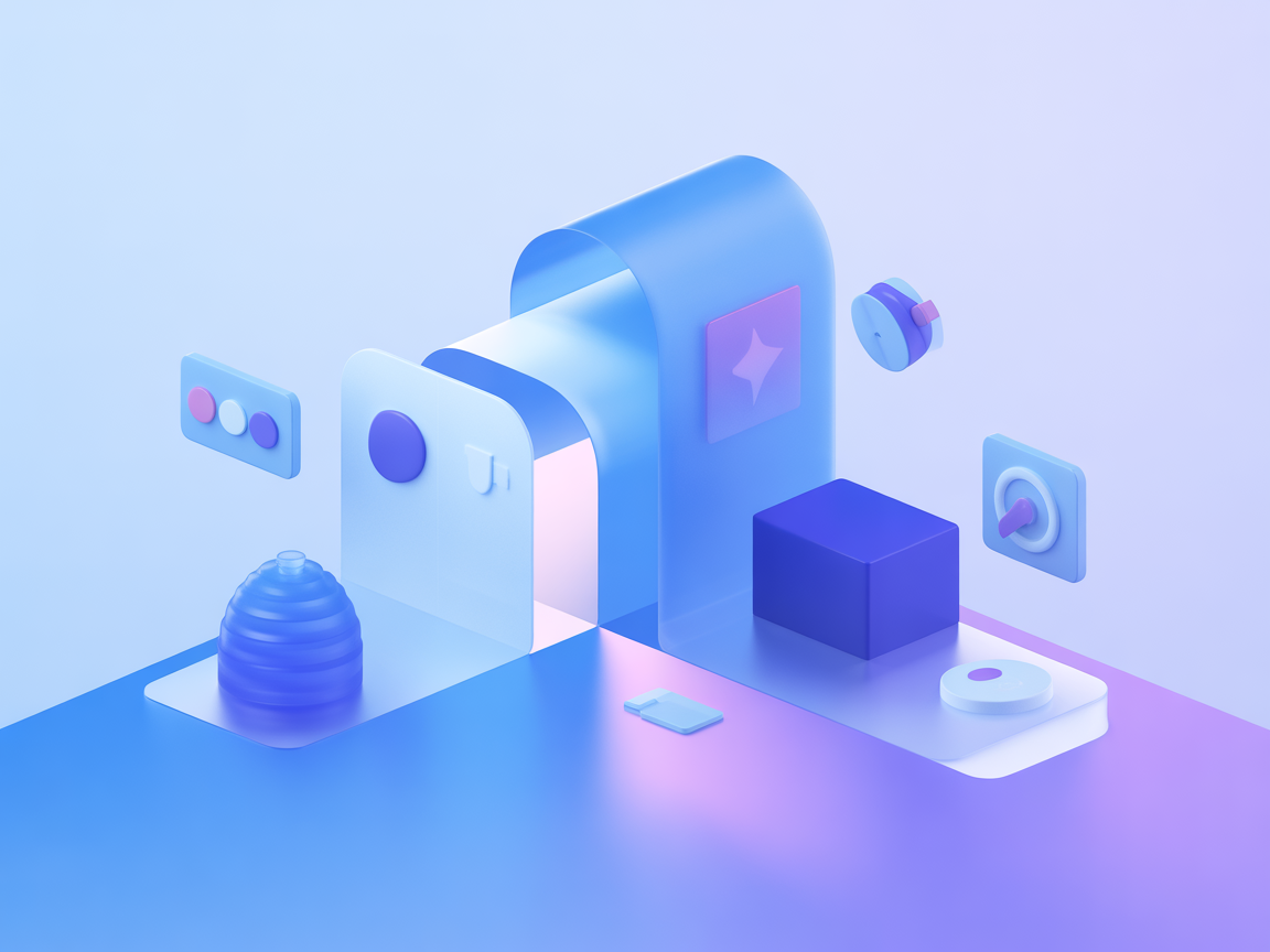 Minimalist Nx MCP SaaS integration illustration