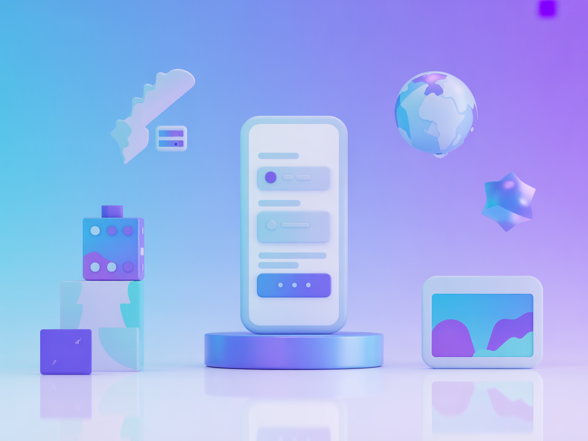Minimalist vector showing AI accessing blockchain database