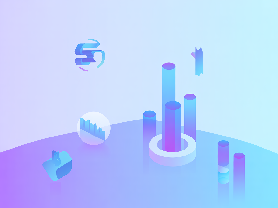 Minimalist vector art of robotic automation and server operations