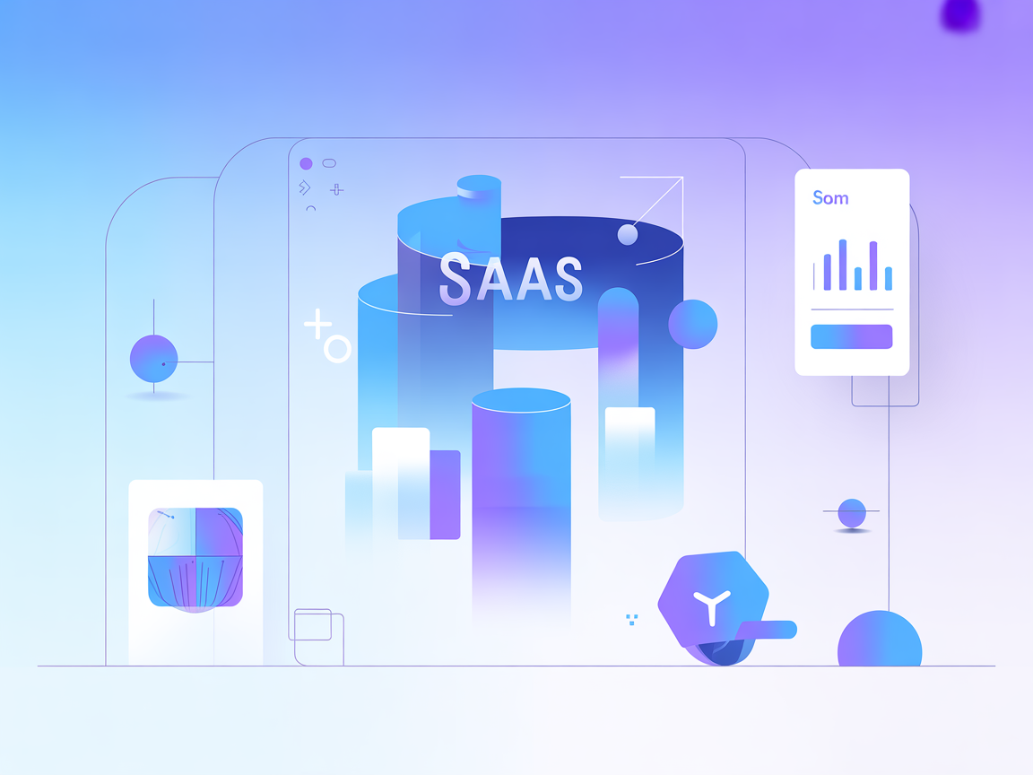 Minimalist vector illustration representing Google Search integration for AI and SaaS applications