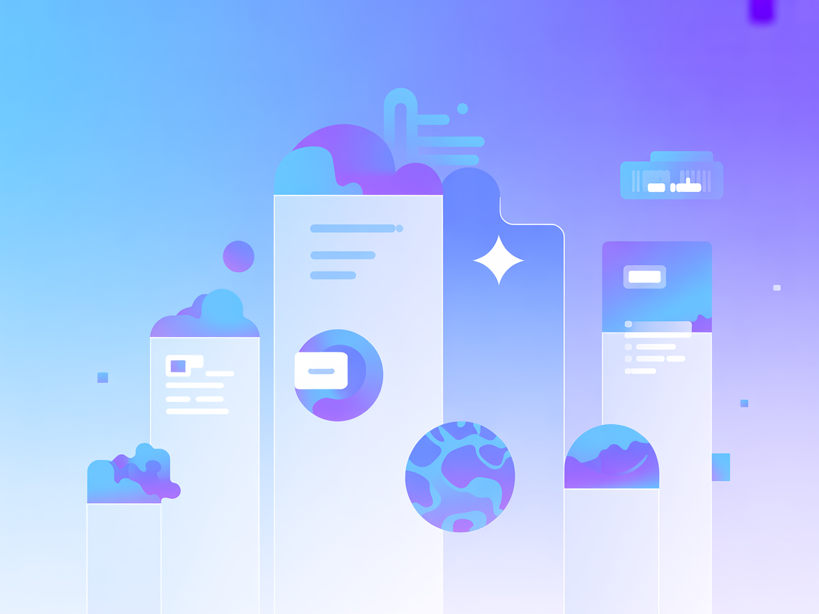 Minimalist vector showing app management and device automation