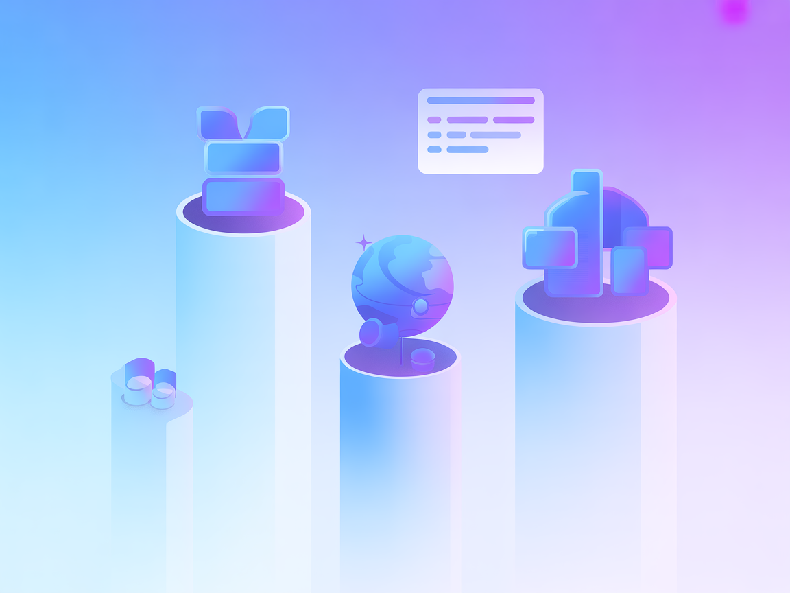 Minimalist vector illustration representing AI-powered search and crawl integration for SaaS