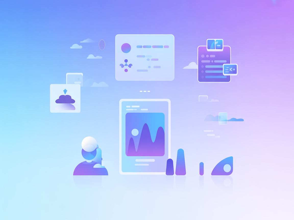 Automated flashcard creation illustration