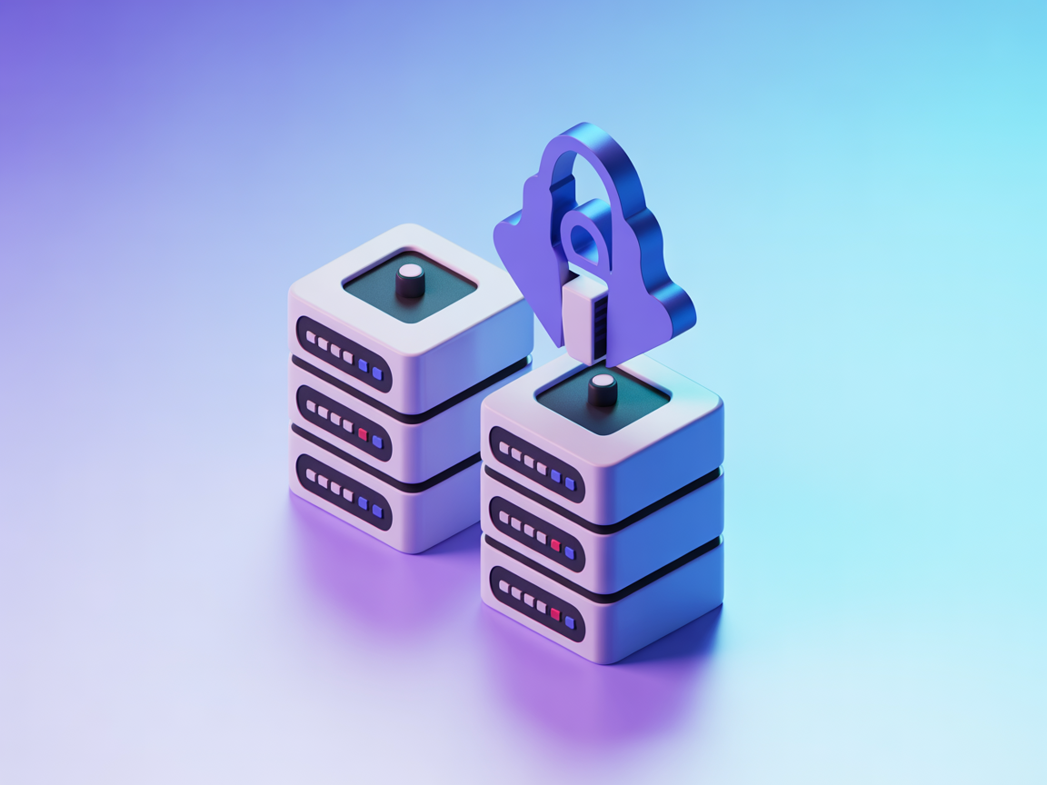Minimalist illustration of secure remote SSH command execution