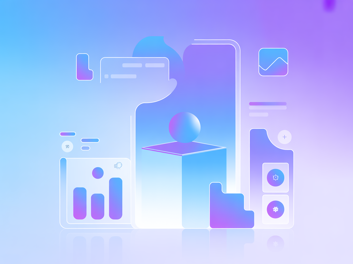 Minimalist vector illustration showing unified service discovery with multiple providers