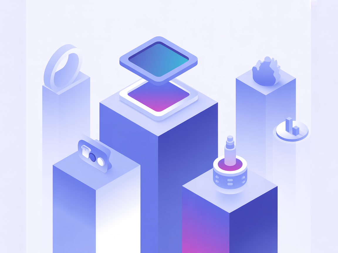 Minimalist automation and operations vector illustration