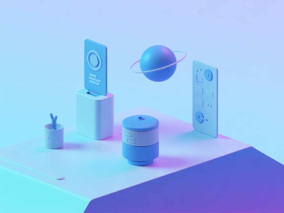 Minimalist SaaS illustration for self-modifying AI agent integration
