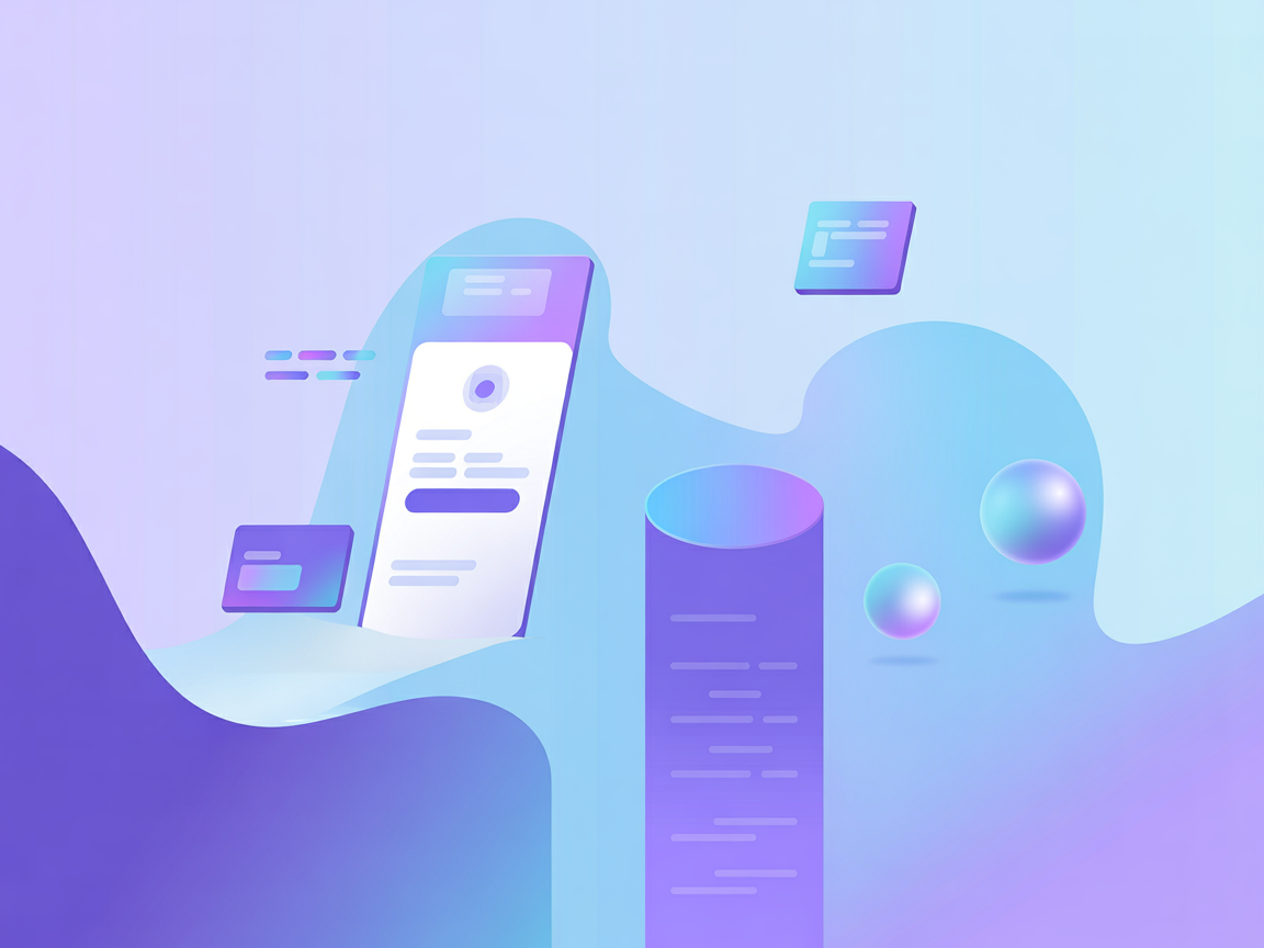 Vector illustration of automated Godot project management