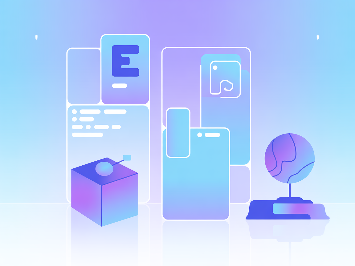 Minimalist AI project management and workflow illustration