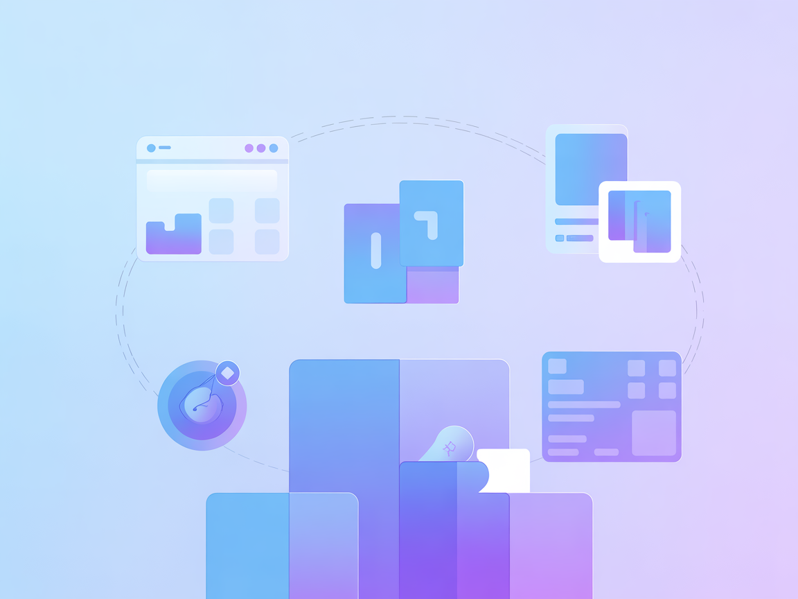 Minimalist SaaS environment with TickTick project management symbols