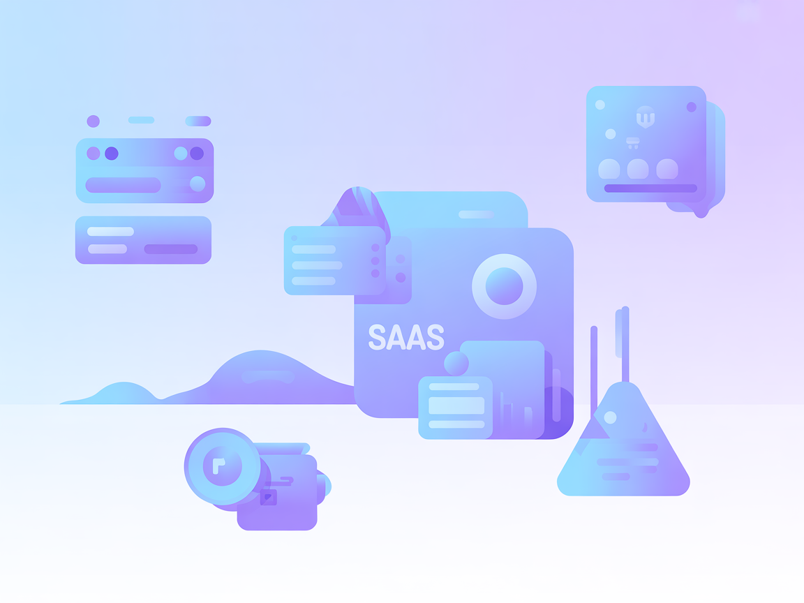 Minimalist vector with presentation management symbols