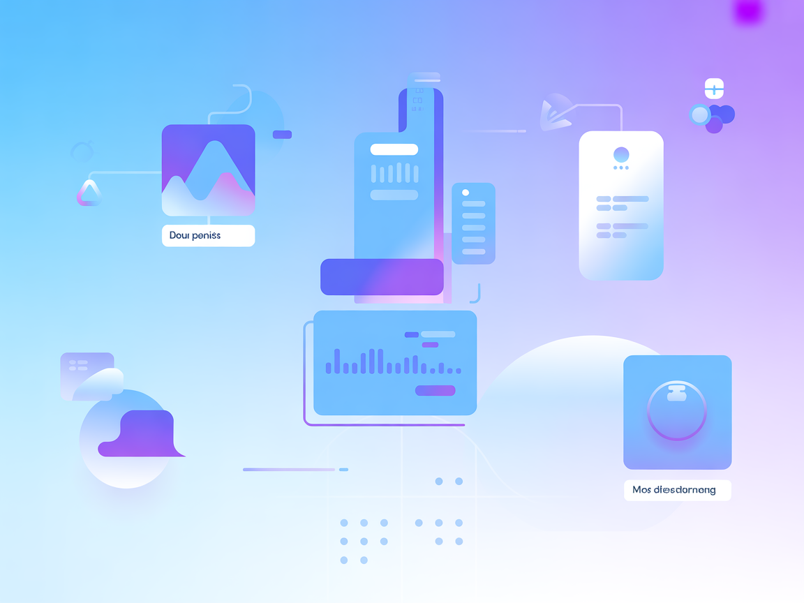 Minimalist vector illustration representing dynamic MCP server management and orchestration