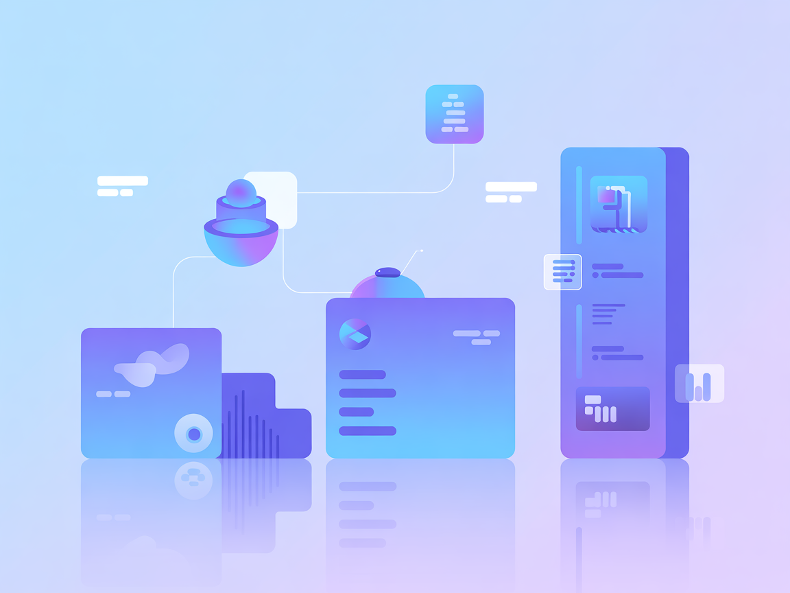 Vector SaaS image for document organization and storage